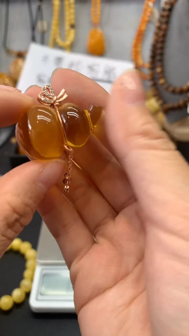 【闪购商品】琥珀珠宝奇石银S925镶嵌94