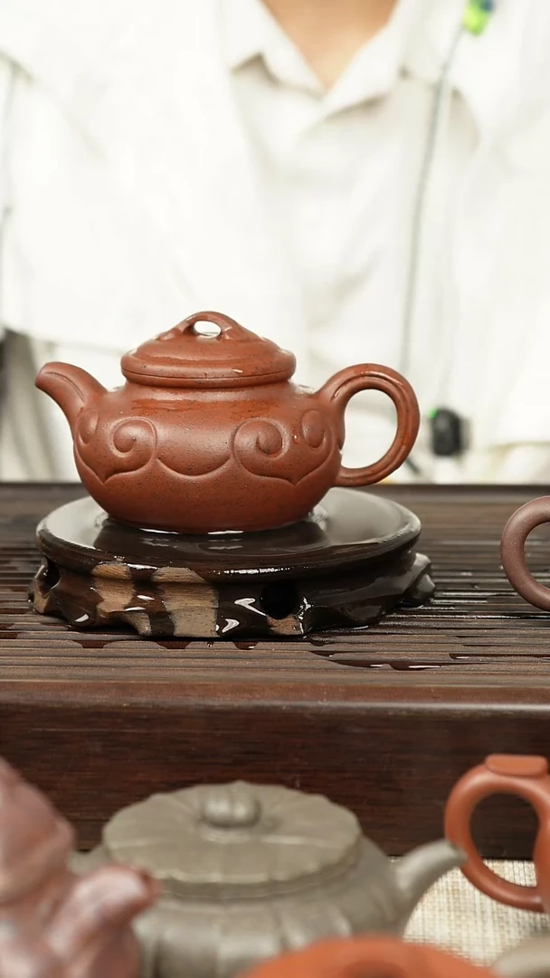 茶壶紫泥龙血砂210CC全手工