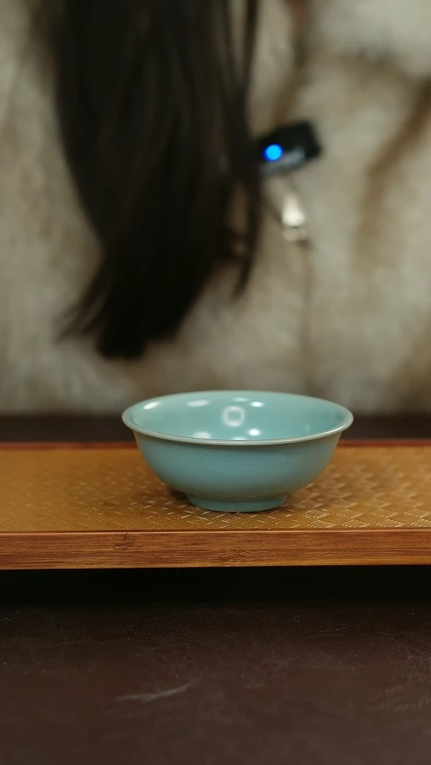 摆件陶原矿原釉汝宋汝瓷