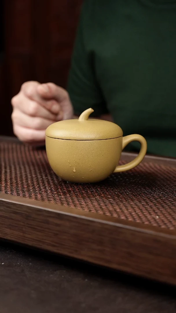 茶壶紫砂黄金段苹果盖杯