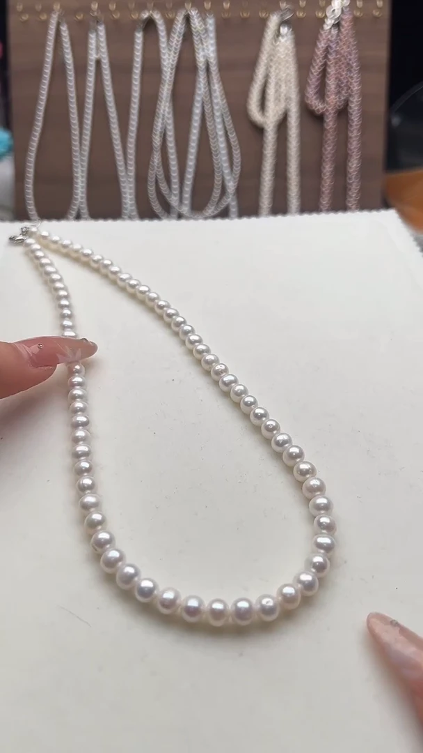 颈饰钛钢淡水珍珠永丽珍珠