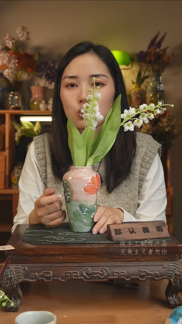 摆件景德镇陶瓷原创花器花器