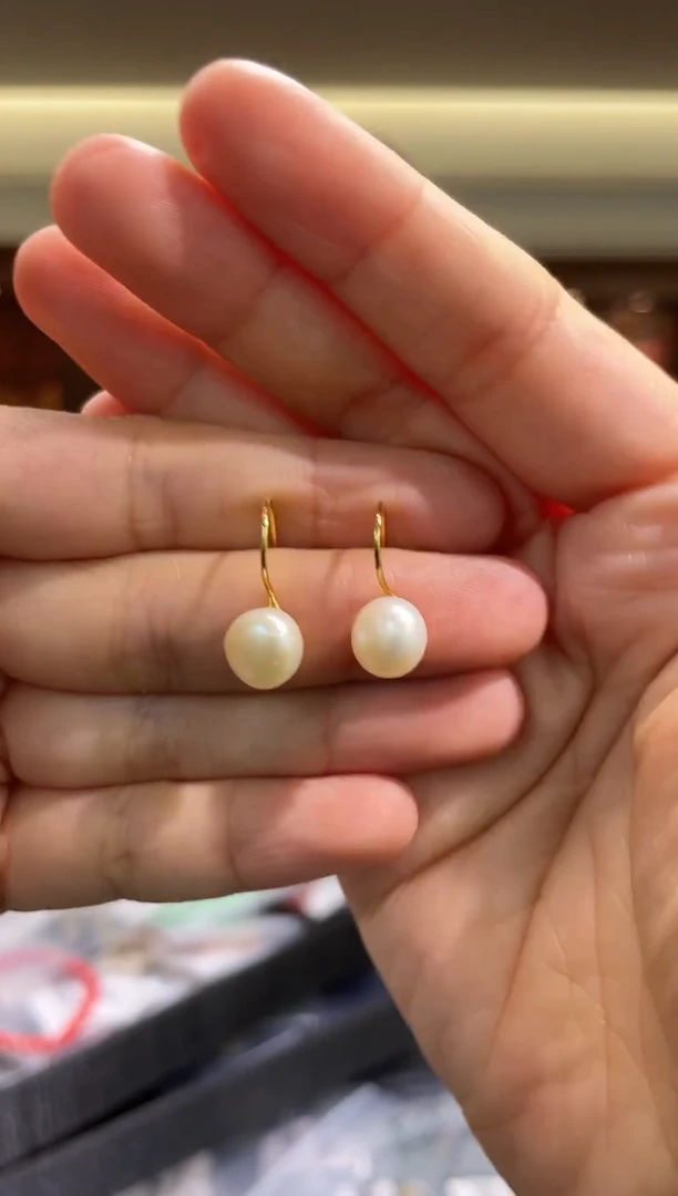 银S925镶嵌·淡水珍珠（多样性发一对）