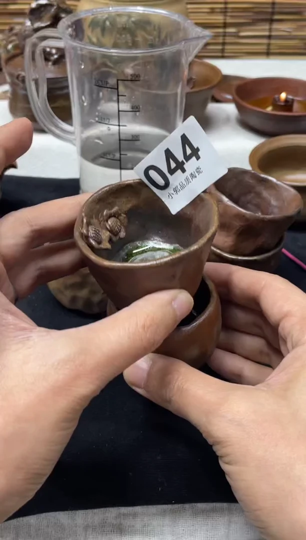 【闪购商品】杯044精美粗陶手工柴烧