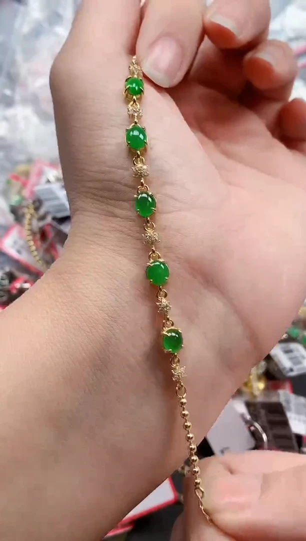 银S925镶嵌戒指翡翠天然A货缅甸翡翠