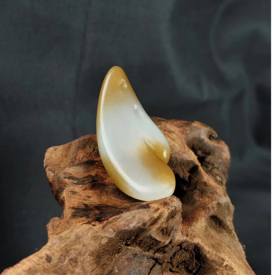 【好玉友】本玉系列-好事成双 新疆和田玉颈饰 复古百搭 手工项坠