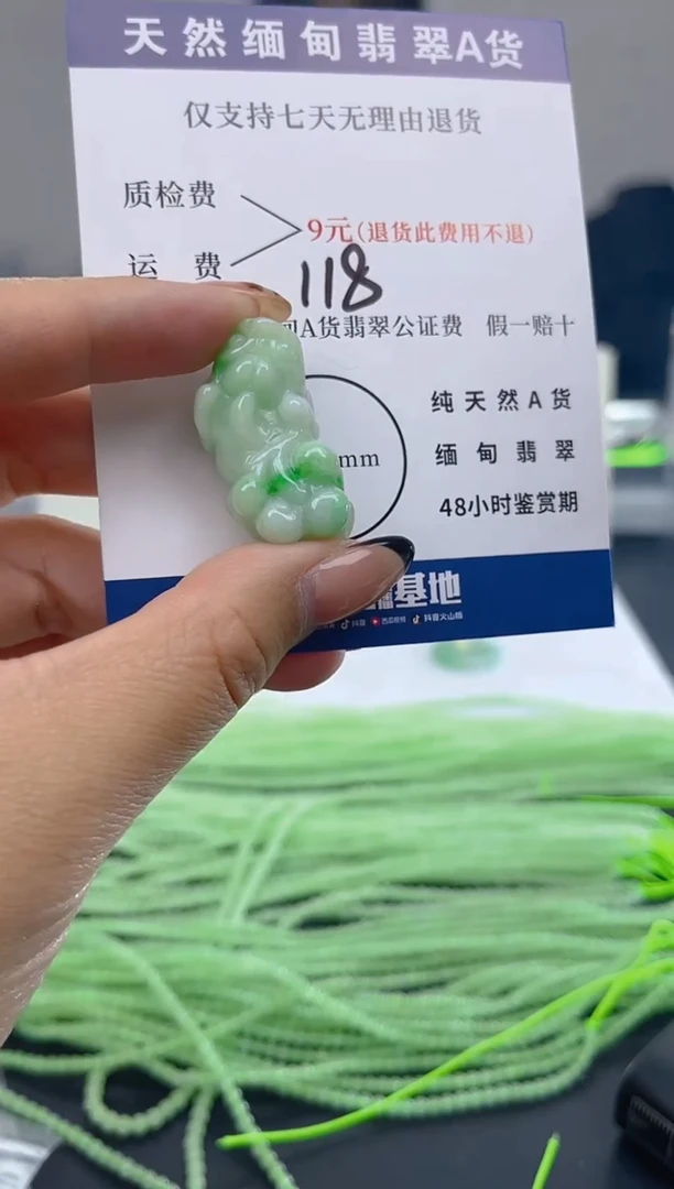 颈饰未镶嵌翡翠纯天然缅甸翡翠A货