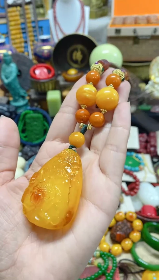 【闪购商品】蜜蜡颈饰未镶嵌主播推荐主播推荐