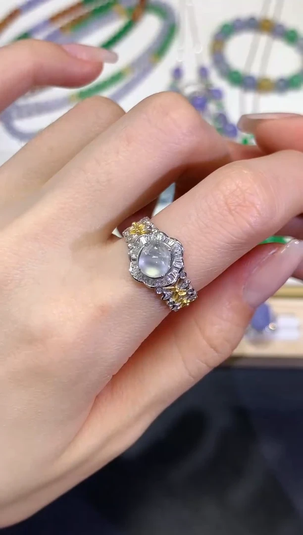 【闪购商品】翡翠颈饰18K金镶嵌团购14