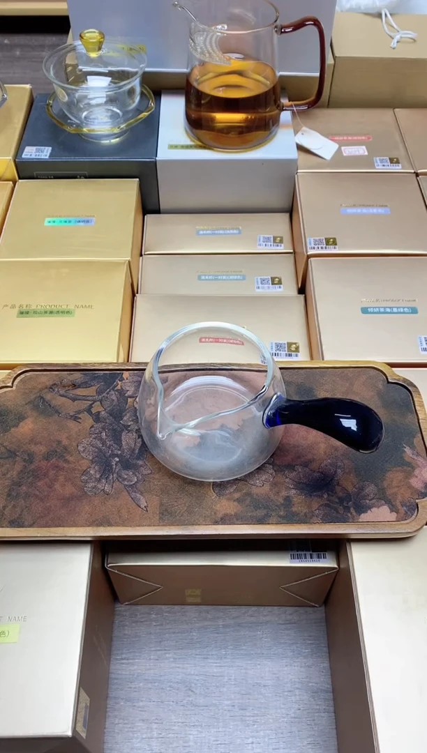 【闪购商品】孤品侧把公道杯紫色