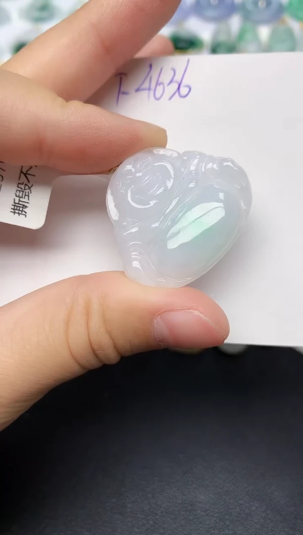 颈饰18K金镶嵌翡翠天然缅甸A货翡翠百元以上9元证书费自理