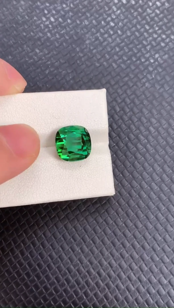 未镶嵌裸石碧玺天然电光绿碧玺7.63ct