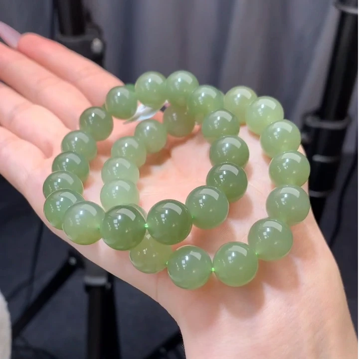 天然正品和田玉H12A湖水手串多色多样性发一串