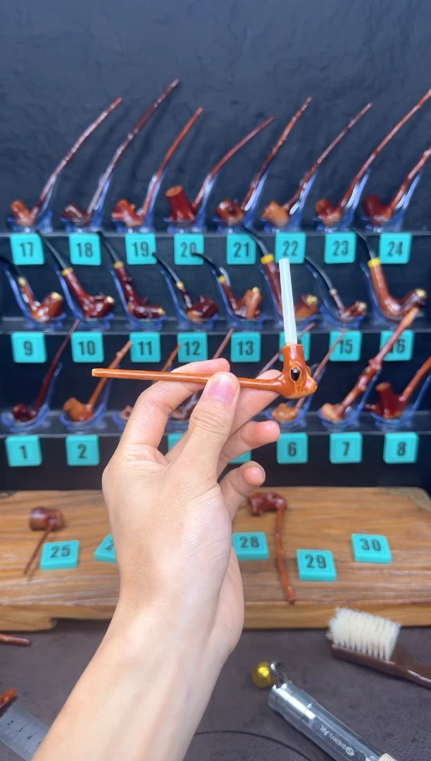 一物一图檬子木手工香烟嘴