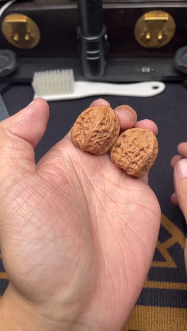 吊坠文玩核桃白狮子27