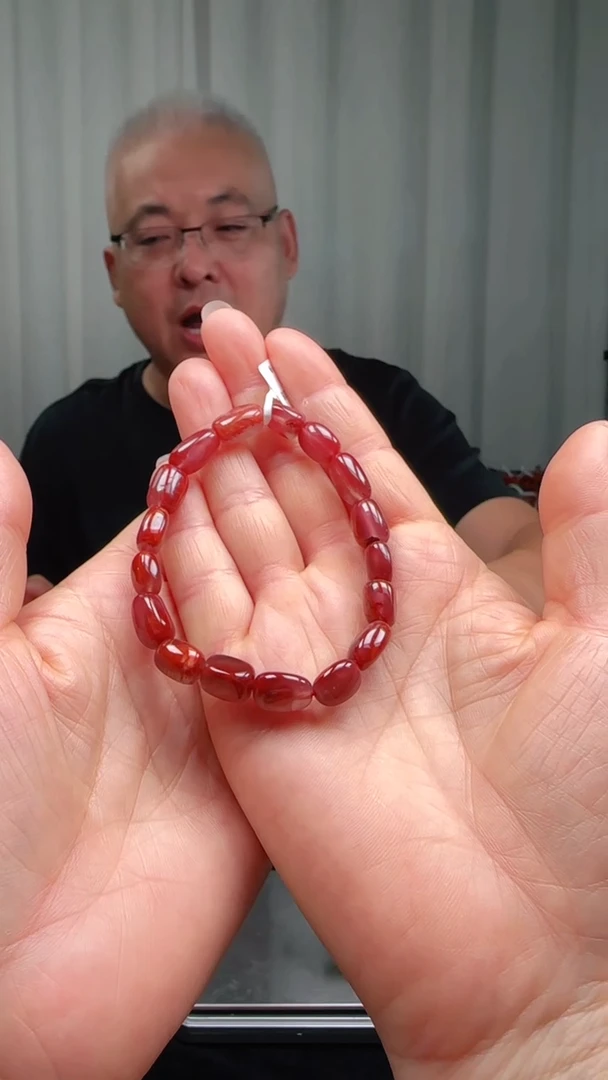 未镶嵌多样性发一件南红玛瑙8mm原矿九口随型手串