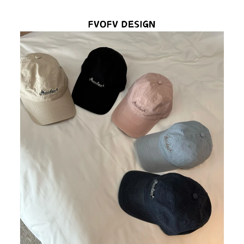 FVOFV【爱豆棉帽】全棉时尚刺绣重工洗水工艺多色百搭棒球帽JM0001