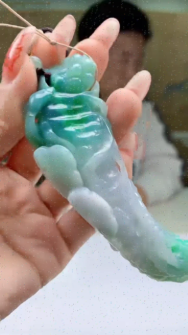 【闪购商品】定制翡翠未镶嵌4917ty-毛货挂件32