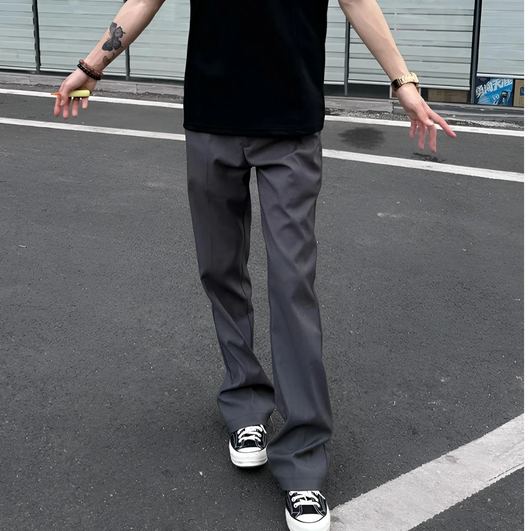 TumBler西裤休闲裤男女高级直筒微喇男士高级感裤子休闲西裤夏季