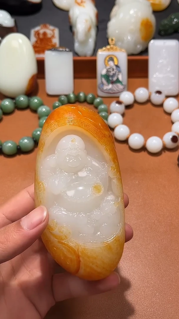 未镶嵌和田玉把件平****。和田玉