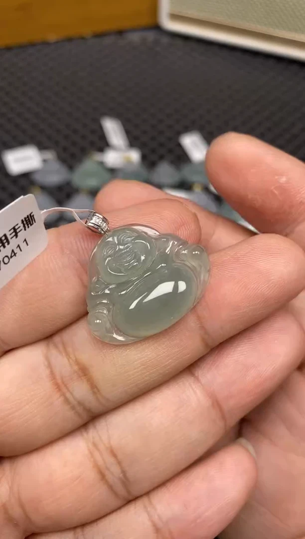 【闪购商品】翡翠吊坠(不含链)18K金镶嵌56999