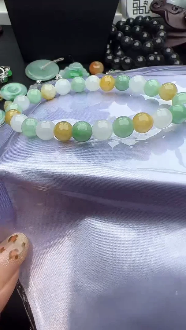 未镶嵌手串翡翠多宝手串