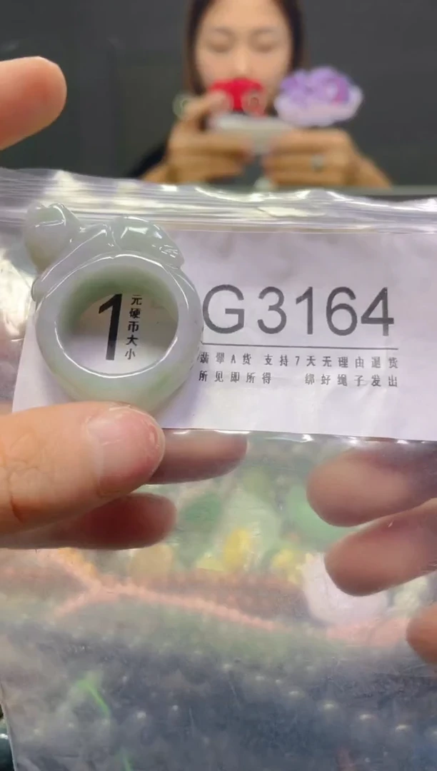 颈饰未镶嵌翡翠20.2MM/G/翡翠A货，一件也是批发价