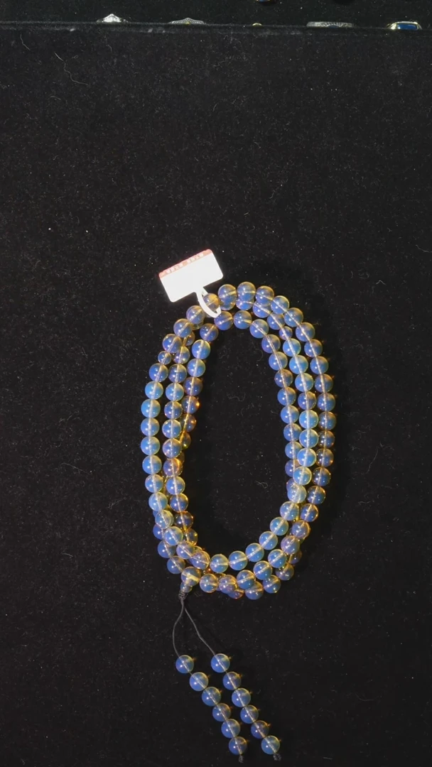 【闪购商品】琥珀裸石未镶嵌8mm高蓝108