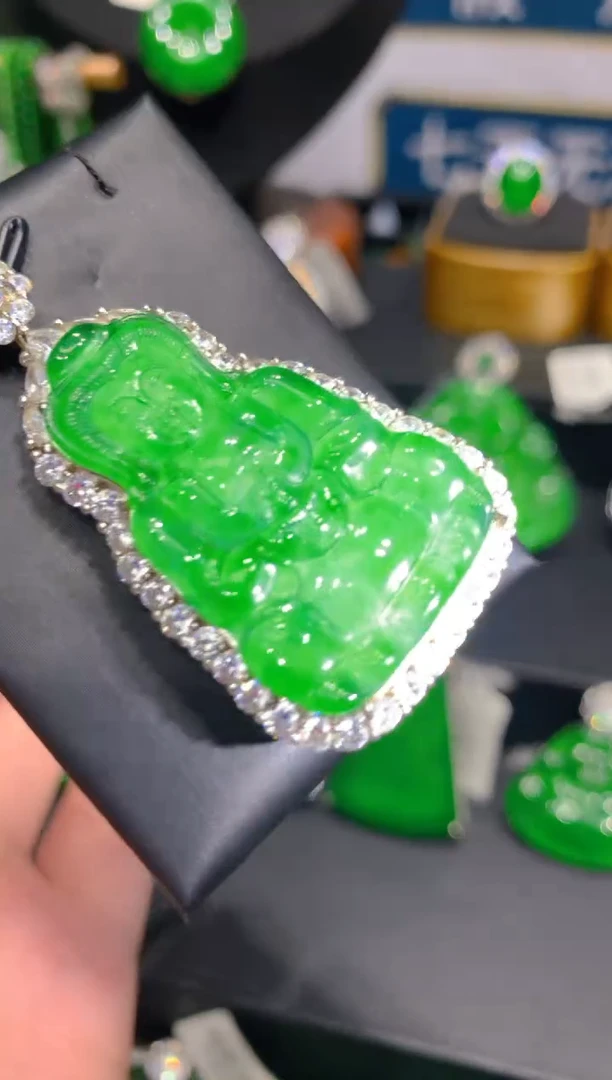 翡翠银S925镶嵌颈饰5一季