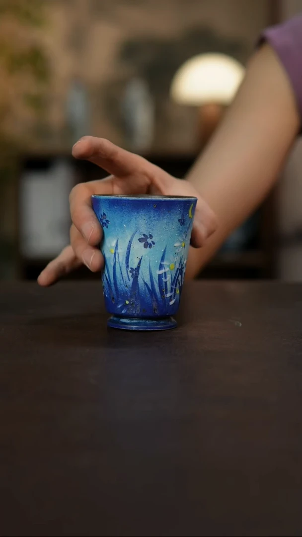 杯景德镇陶瓷杯碗柴烧多人