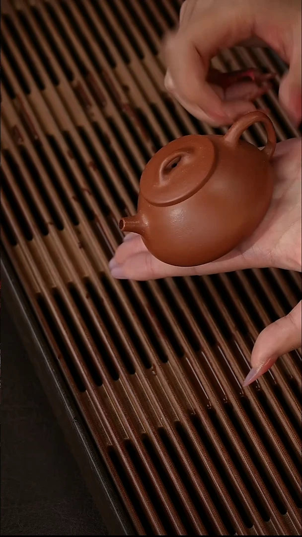 茶壶紫砂宜兴原矿紫砂壶   小石瓢120左右