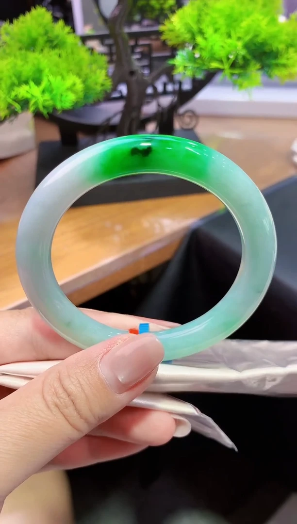 未镶嵌手镯翡翠K331天然缅甸A货翡翠56.9