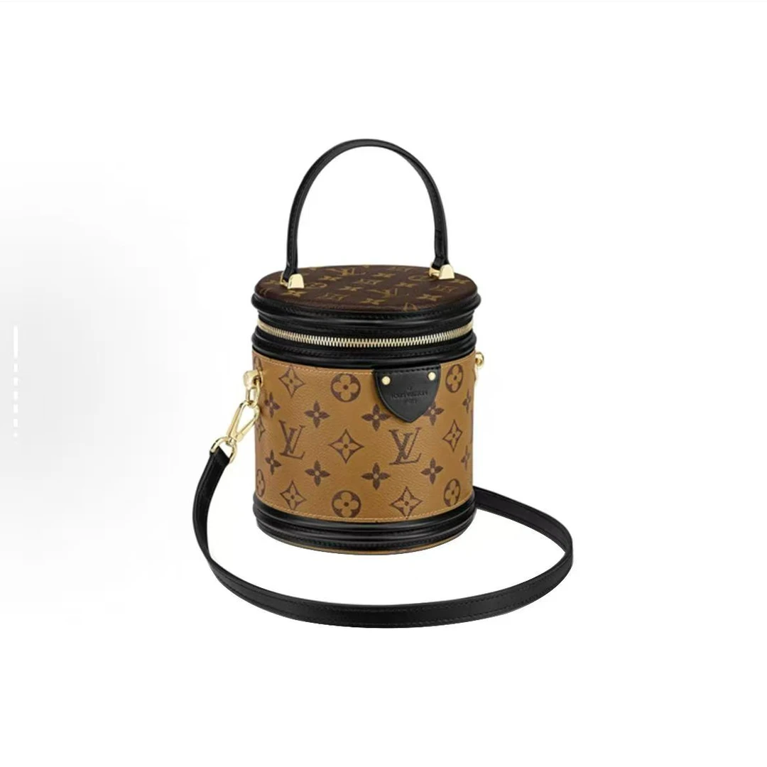 99新 LouisVuitton/路易威登 芯片老花发财桶 安洁利严选