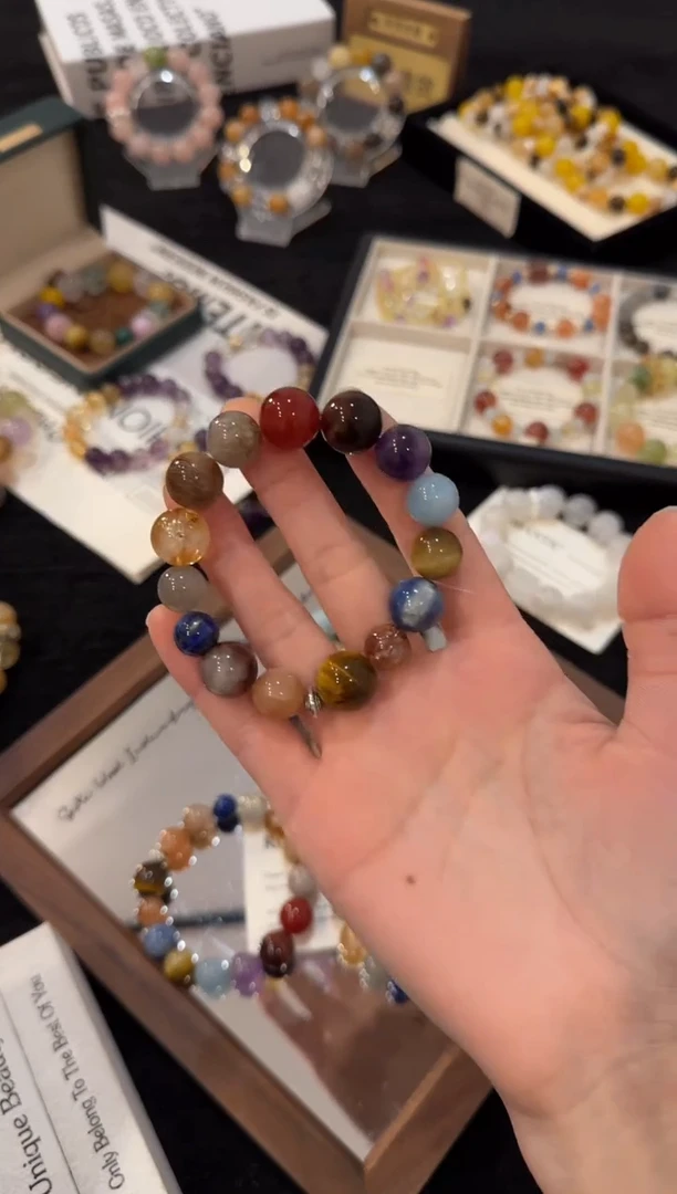 未镶嵌手链水晶多宝x2776