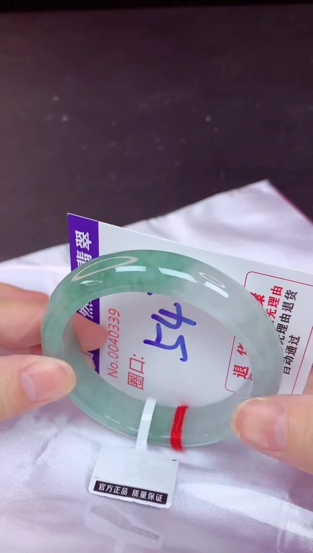 未镶嵌手镯翡翠54（48小时鉴赏期 ）