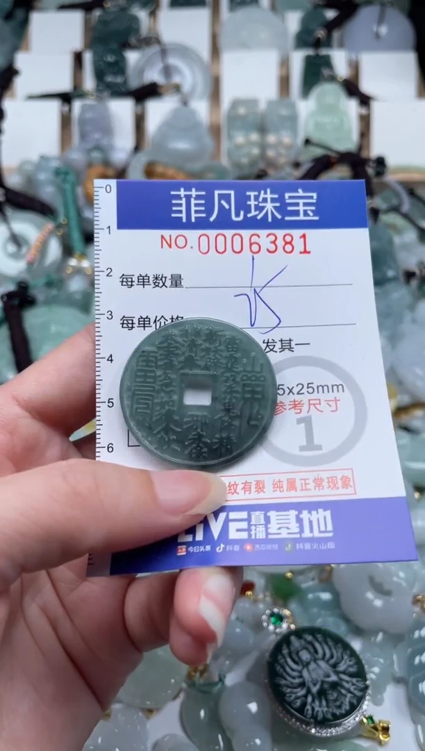 翡翠未镶嵌颈饰00..6381