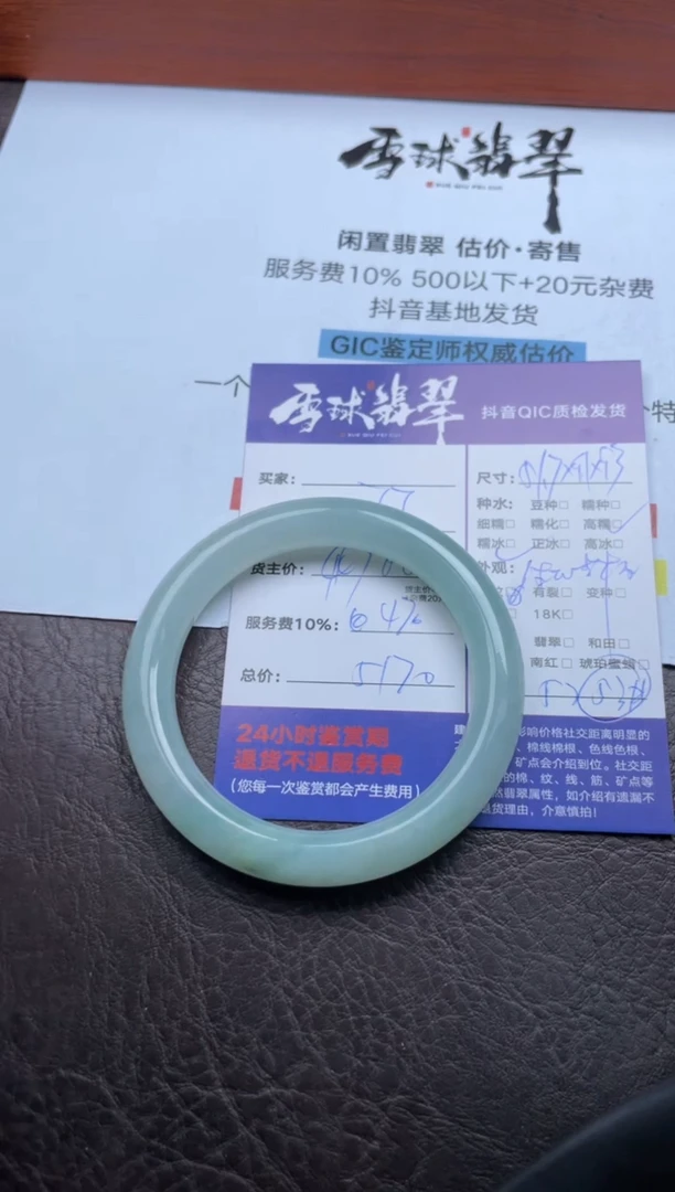 未镶嵌手镯翡翠0191020035