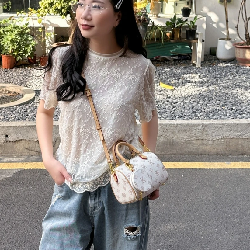 优库迪斯新款百搭上新春季枕头包波士顿手提女包韩版单肩斜跨包