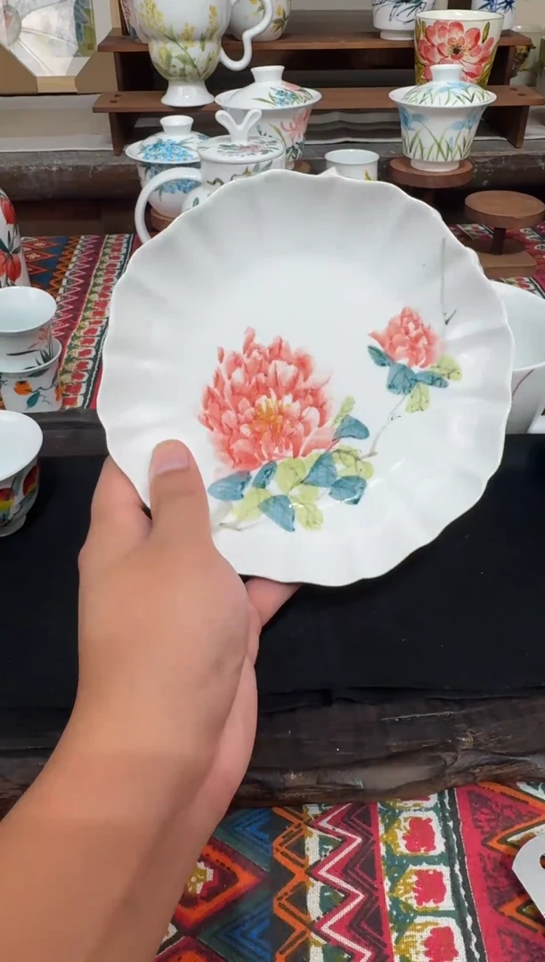 瓷片陶瓷景德镇高温釉下陶瓷清仓浮力价