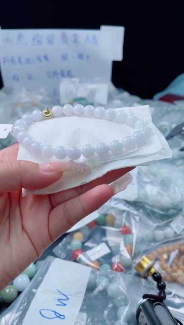 未镶嵌定制翡翠珠串
