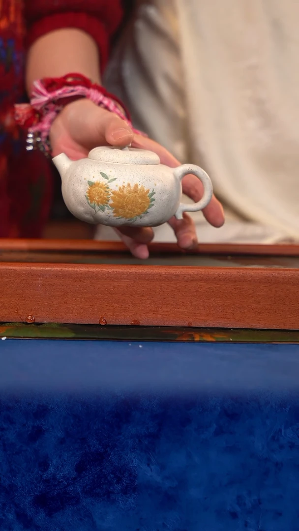 紫砂 宜兴紫砂 TZP  白 柿子