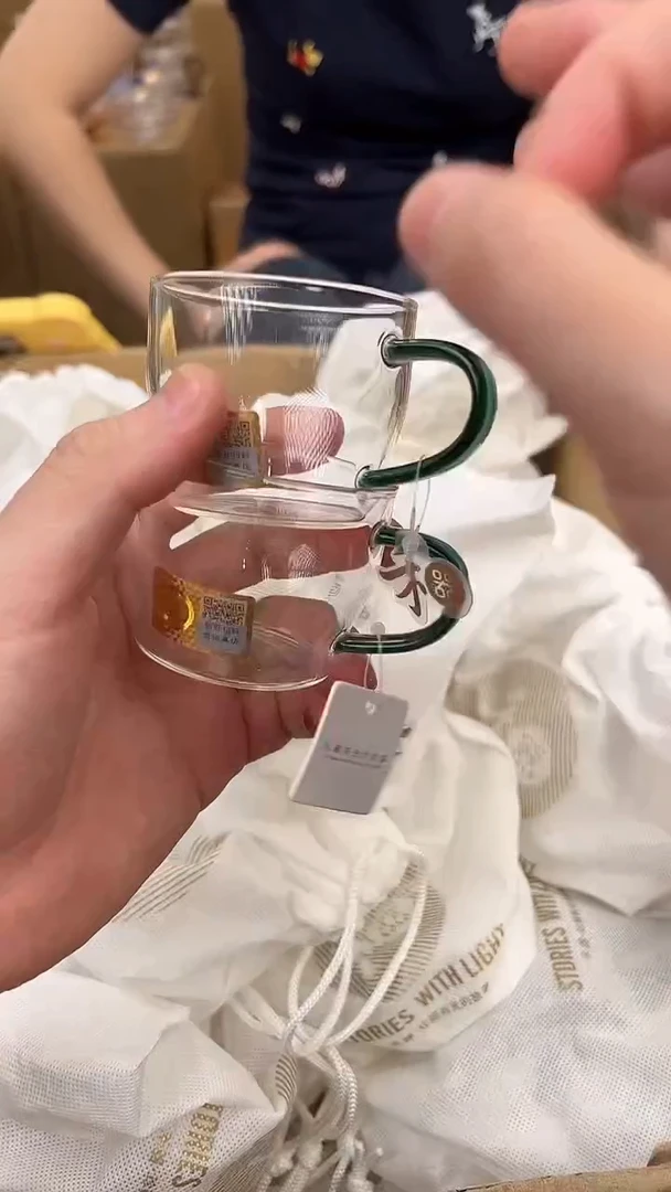 @@禾器晶彩清尚杯墨绿两只