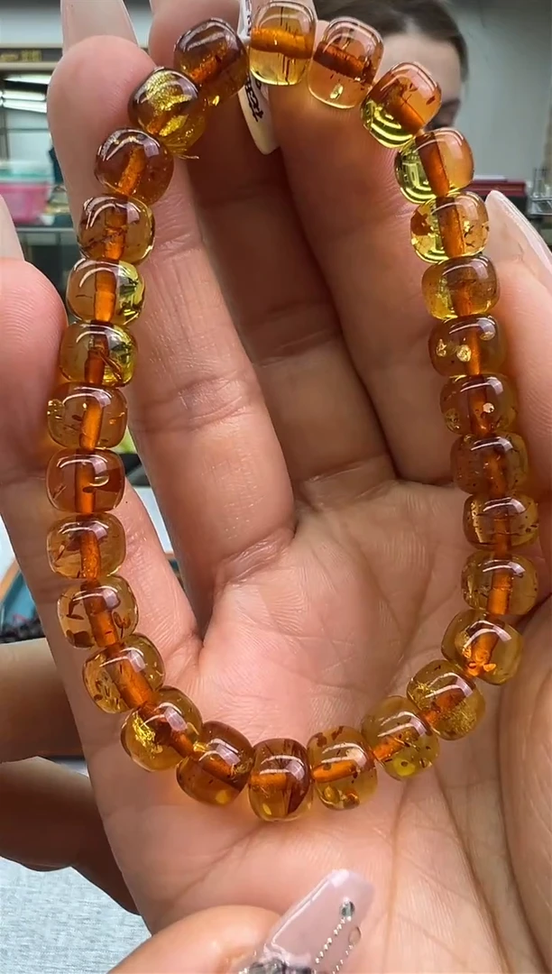 【闪购商品】琥珀手链未镶嵌102秒拍号