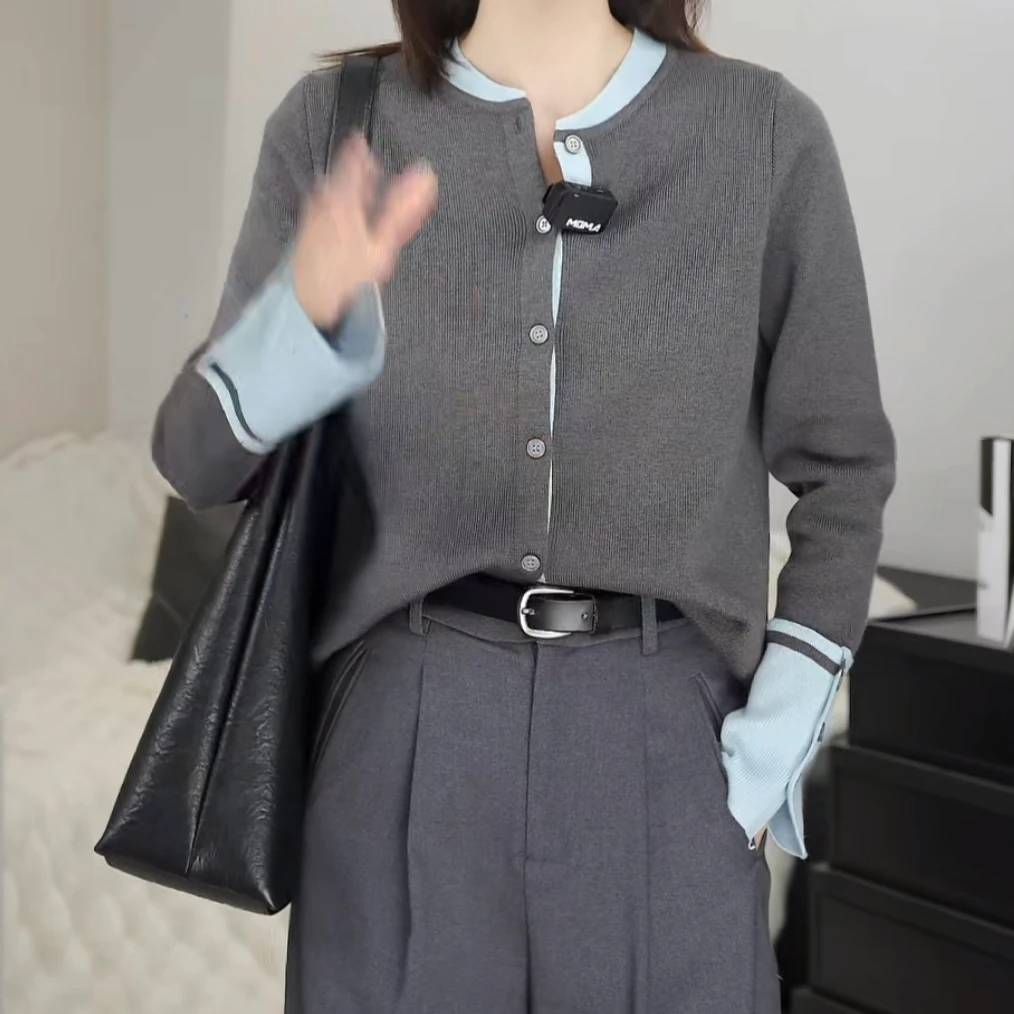【早春上新】PEEKI/【智性灰】针织开衫-P1107