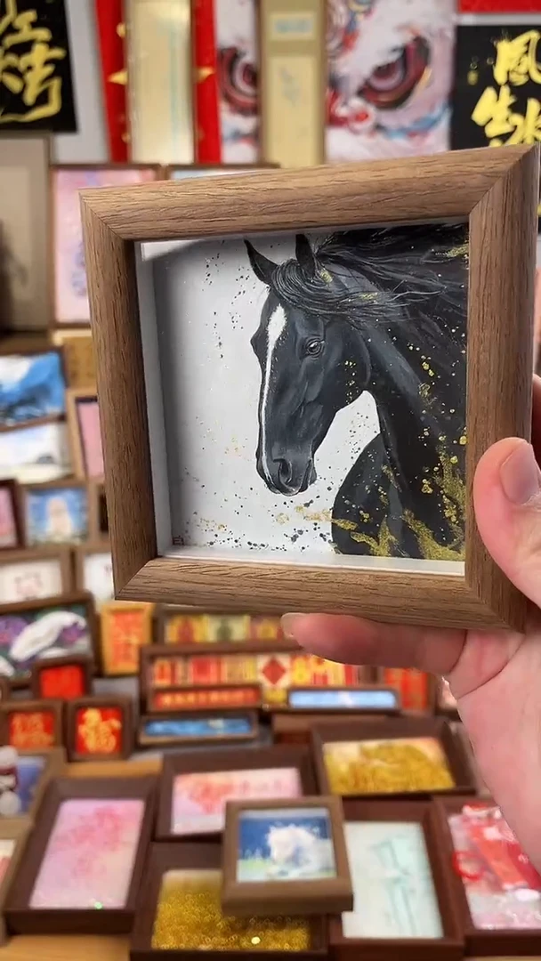 国画纯手绘书法绘画作品
