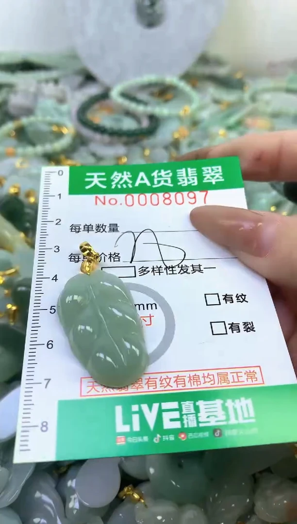 颈饰未镶嵌翡翠a货翡翠