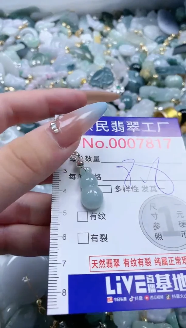 翡翠未镶嵌吊坠(不含链)7817