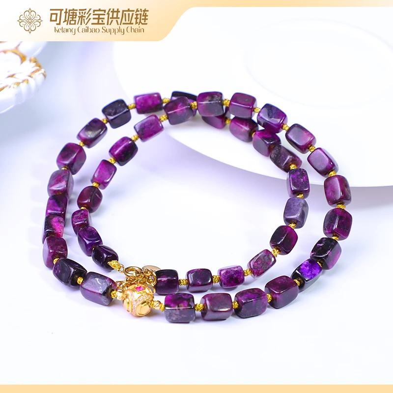 南非舒俱来 18K金 红料 舒俱来方糖项链 KTCB-4349/多样性发一件