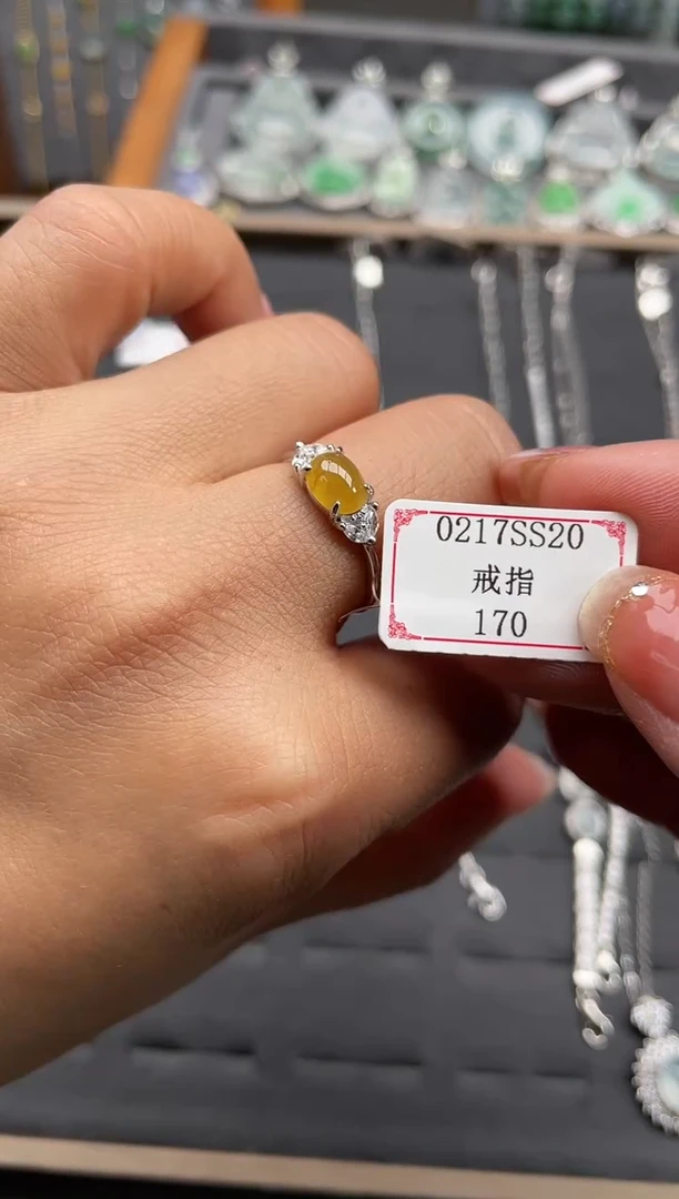 【闪购商品】翡翠戒指银S925镶嵌0217SS20