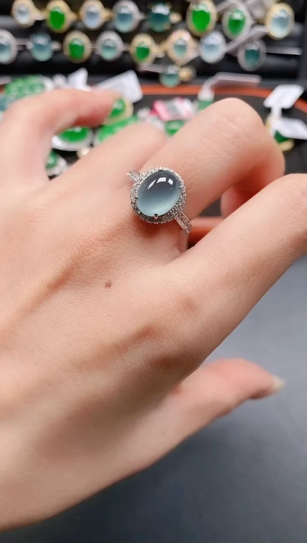 银S925镶嵌戒指翡翠1111